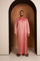 Kandhoura Lassana - Blush Pink Emirati Kandhoura – Smooth Satin Blend | Modern Elegance & Comfort