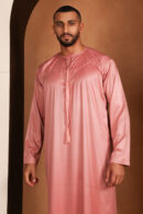 Kandhoura Lassana - Blush Pink Emirati Kandhoura – Smooth Satin Blend | Modern Elegance & Comfort