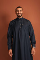 Qamis Mady - Qamis long pour homme en bleu marine profond