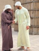 Qamis Malik – Men’s Long Qamis in Chocolate Brown